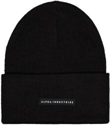Alpha Industries Căciulă Alpha Industries Rubber Logo Beanie - Black
