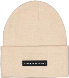 Alpha Industries Căciulă Alpha Industries Rubber Logo Beanie - Organic Beige