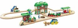 Hape Stație de tren retro din lemn (OLP1088E3741A) Trenulet
