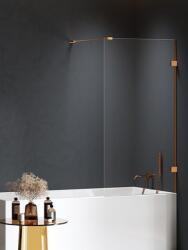 New Trendy Eventa Copper Brushed zuhanyparaván 80 cm egyrészes réz csiszolt/átlátszó üveg EXK-8214-WP (EXK8214WP)