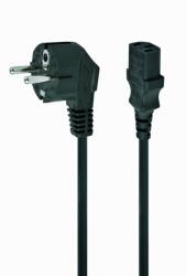Gembird Cablu alimentare Schuko la C13 3m Negru, Gembird PC-186-100-3M (PC-186-100-3M)