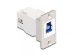 Delock Modul montare panou USB-B 5 Gbps la USB-A M-M Alb, Delock 67337 (67337)