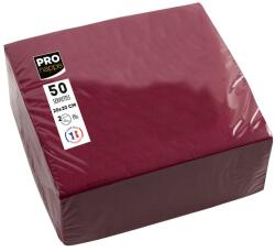 Pro Nappe 50 db Micro-Dombornyomott Papírszalvéta 20x20 cm 2 Rétegű Bordó