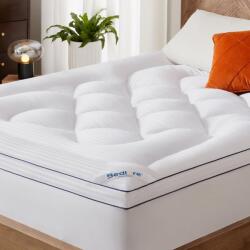 BEDLORE steppelt fedőmatrac 140x200 cm, légáteresztő és puha, fehér