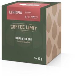 COFFEE LIMIT PUNGĂ DE CAFEA CU LIMITĂ DE PICĂTURĂ, Etiopia, 5 x 10 g