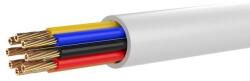 Hikvision Cablu alarmă antiefractie 8 fire HikVision DS-1AC8AUC1, conductor 8x0.22mm2 cupru 99.95%, manta PVC culoare albă, diametru 4.5mm, conformitate RoHS 2.0, standard CPR Eca, temperatură -20°C - 70°C, rol