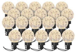 EMOS DCPW07 LED fényfüzér - 20x party égő, 7, 6 m, kültéri és beltéri, meleg fehér (1550005019)