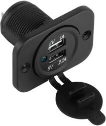 Peiying PY-CHR0001 Beépíthető DUAL USB töltő, 3100mA, PEIYING (PY-CHR0001)