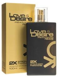 Love & Desire Parfum cu feromoni Love & Desire Gold pentru femei - cu coacăze negre, pară, frezie și vanilie 100 ml (LDS02)