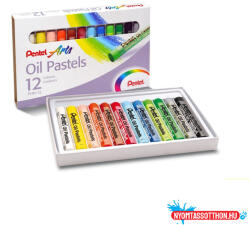 Pentel Kréta olajpasztell készlet, PHN-12U Pentel, 12 klf. szín (ORI_31160)