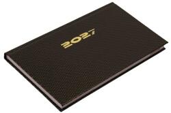 Realsystem Zsebnaptár 2027 fekvő REAL Carbon 5711-82 bronz