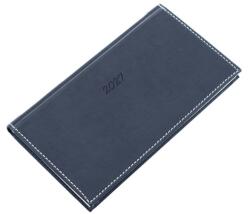Realsystem Zsebnaptár 2027 heti fekvő 9x16, 5cm REAL Bolero 5712-14, kék