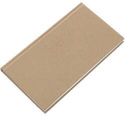 Realsystem Zsebnaptár 2027 fekvő REAL Standard 5711-04 drapp