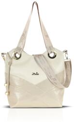  Zellia Női Válltáska ZLB451 Beige-Rosegold - Csillámos - (86201636)