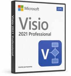Microsoft Licență Visio 2021 Professional 2 PC - Activare Online