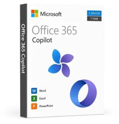 Microsoft Office 365 cu Copilot - Cont 1 An, 5 Dispozitive