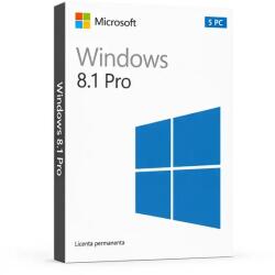 Microsoft Licență Windows 8.1 Pro 5 PC - Activare Online