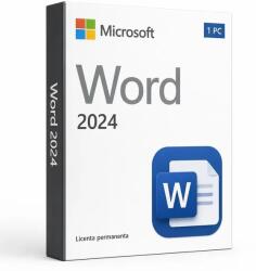 Microsoft Licență Word 2024 1 PC - Asociere Cont Microsoft