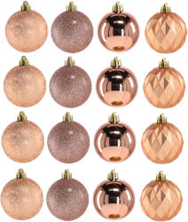 Chomik Karácsonyfa dísz szett 16 darab 6 cm - rézszínű (GIF7207-ro) - inlea