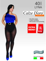 Calze D'oro LYNA 40 DEN plus size kék microszálas harisnyanadrág