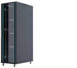 Xtech 42U álló rack szekrény 800x1000 mm G7, fekete, lapraszerelt