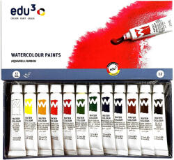 Edu3 26- Akvarellfesték tubusos Edu3, 12 x 12 ml. - 4111212