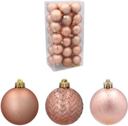 Chomik Karácsonyfa dísz szett 36 darab 6 cm - rézszínű (GIF7337-ro) - kertaktiv