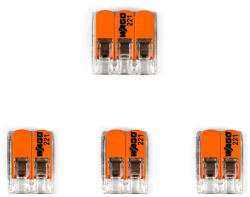 Creative-Cables Creative Cables mennyezeti lámpa WAGO csatlakozó készlet, kompatibilis 3x kábellel, 1 lyukas mini mennyezeti KMOR301SW (KMOR301SW)