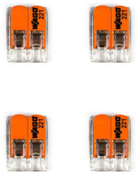 Creative-Cables Creative Cables mennyezeti lámpa WAGO csatlakozó készlet, kompatibilis 2x kábellel, 1 lyukas mini mennyezeti KMOR201SW (KMOR201SW)