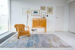 Louis De Poortere mosható műszálas szőnyeg Streaks Long Island Blue 8718 - 200 x 280 cm