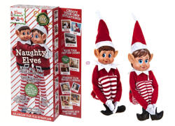 Elves Behavin' Badly 2 db-os Karácsonyi elf - csínytevő manó szett textil 30 cm (446069)