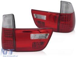 KITT Lightning Hátsó lámpák BMW X5 E53 (09.1999-2006) típushoz, piros-füst színű (TLBME53RS)