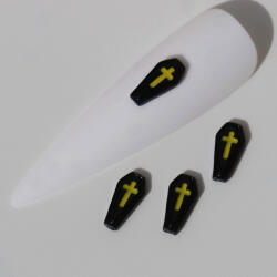 Zodiac Halloween körömdísz - Coffin
