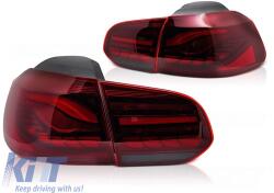  LED hátsó lámpa szett Volkswagen Golf VI Hatchback 2008-2013, füstölt alap, bal és jobb (ABTLV6021166)