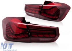  LED csíkos hátsó lámpák füstös szekvenciális BMW F30 11-15 (TTTLB6029680)