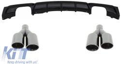 KITT Első lökhárító spoiler hátsó diffúzorral BMW 3 F30 F31 (2011-) modellekhez, M Performance Dizájn, fekete (CORDBMF30MPDOBBS)