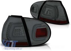  LED hátsó lámpa szett VW Golf 6 2008-2012, piros-füstös alap, bal és jobb (ABTLV6021130)
