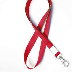 UHOO Snur textil pentru ecuson, 1.5 cm, cu carabina UHOO 6742 rosu