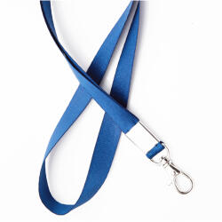 UHOO Snur textil pentru ecuson, 1.5 cm, cu carabina UHOO 6742 albastru