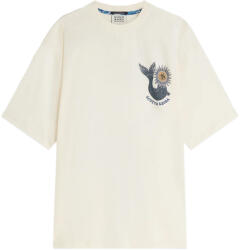 Scotch & Soda T-Shirt Front And Back Artwork Loose Fit 183738 270 eggnog