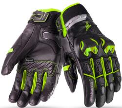 70 DEGREES Manusi de piele 70 DEGREES WINTER NAKED BLACK/YELLOW