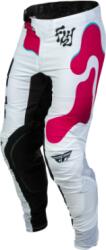 FLY RACING Pantaloni Motocross FLY RACING Lite Vibe - Alb/Roz/Albastru