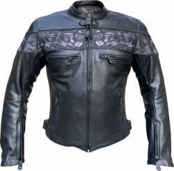 ROADER Geaca de piele Skull Chopper Master, Negru