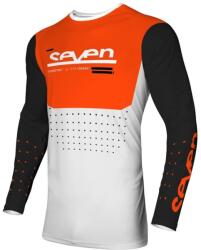 SEVEN Bluza motocross SEVEN VOX APERTURE FLO WHITE/ORANGE