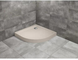 Radaway Cadita dus semirotunda Radaway Doros A Compact Stone 90x90 cm, bej cashmere (acril aspect piatra) (SDRA9090-05-84S)