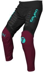 SEVEN Pantaloni motocross Seven vox surge, Negru/Burgundia