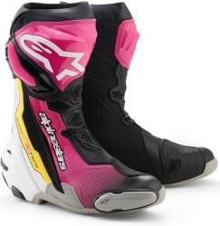 Alpinestars Botine ALPINESTARS SUPERTECH R V2 Black/Pink/White/Yellow