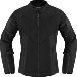 ICON Geaca moto din textil pentru femei Icon mesh af, Negru