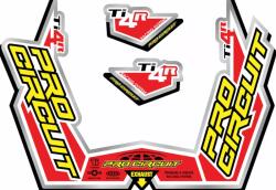 Pro Circuit Stiker PROCIRCUIT EXHAUST STICKER KIT TI4-R