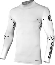 SEVEN Bluza motocross Seven zero compressions laser cut, Alb
